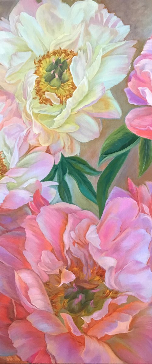 Composition of peonies by Elena