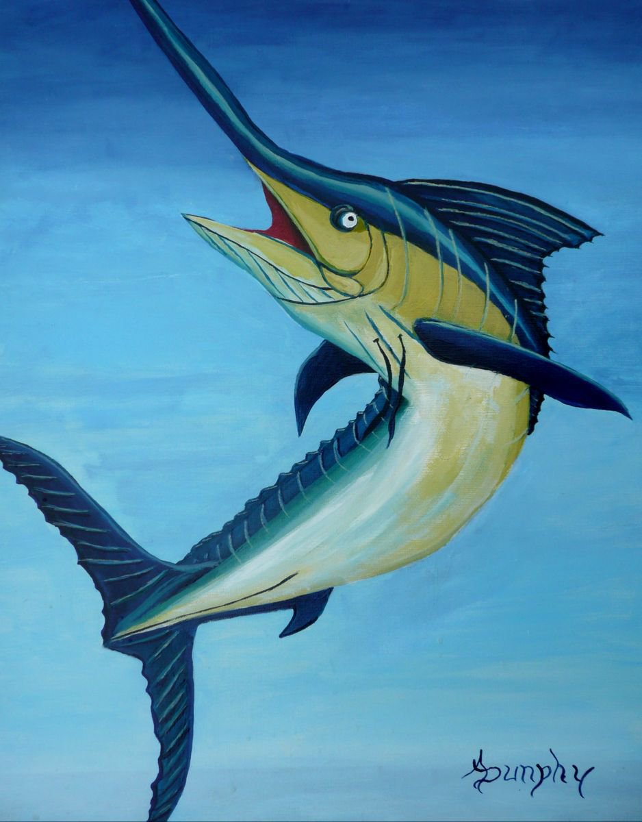 Pacific Blue Marlin by Dunphy Fine Art
