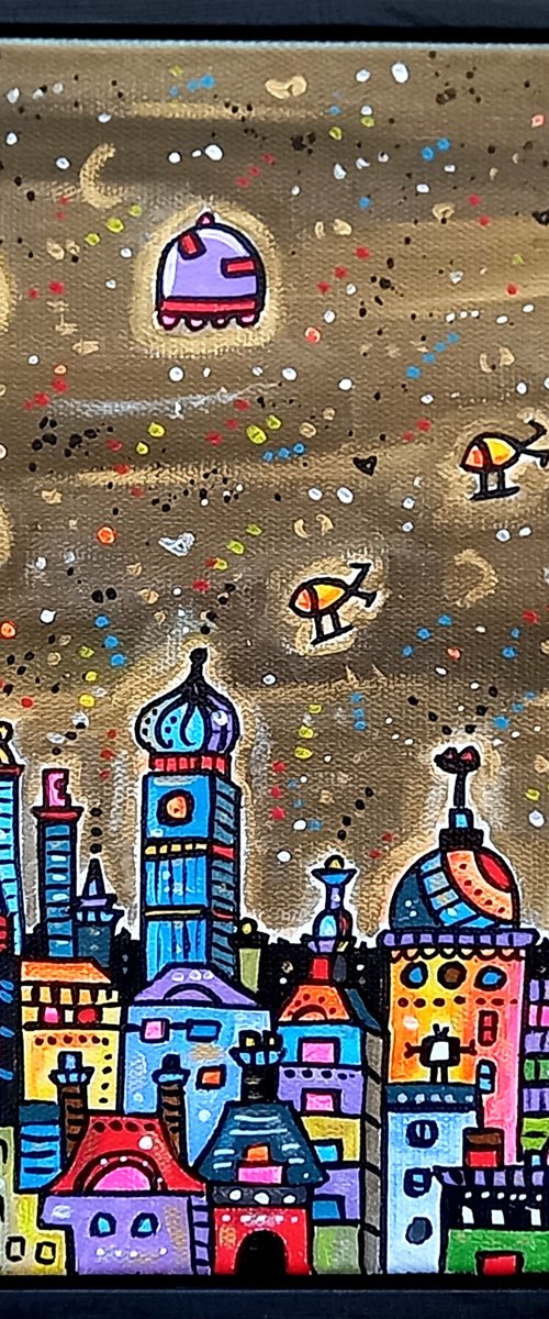 La Citta' Incantata di notte by Maria Luisa  Azzini