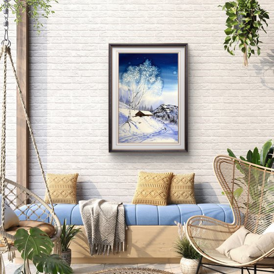 Winter day in the mountains
