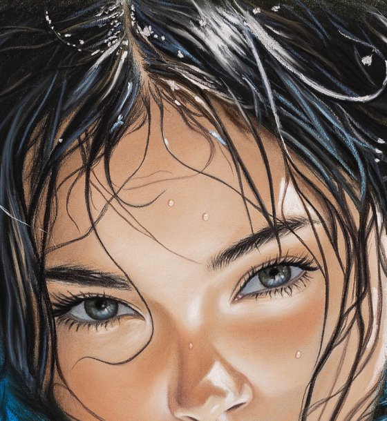 Swimmer brunette