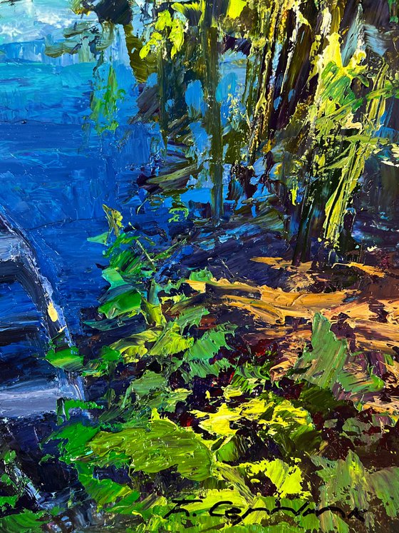 Boats on a Summer Lake