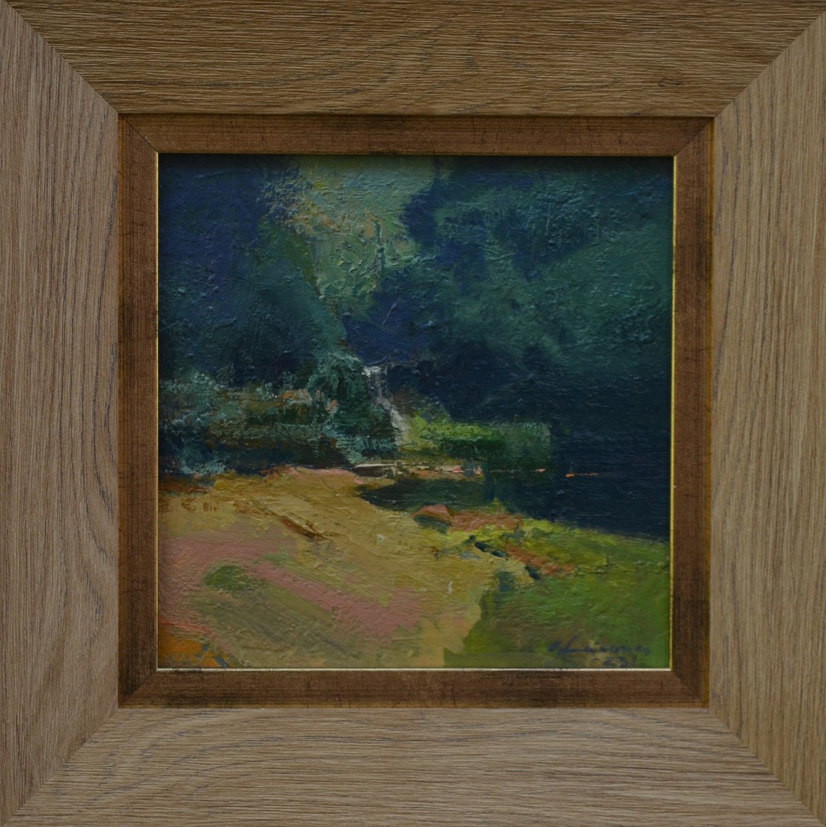 By The Strem By Vytautas Laisonas, 12 X 12, Artwork For Sale On Artfinder