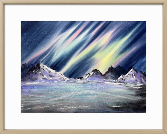 Winter Aurora Boreale Lapland