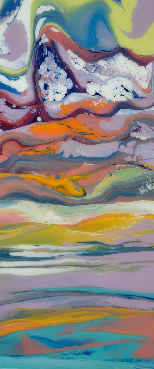 Violet Landscape by Jacob Jugashvili