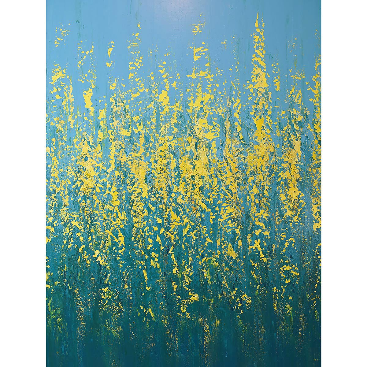 Spring Blooms - Flower Field By Suzanne Vaughan, 30 X 40, Artwork For Sale On Artfinder