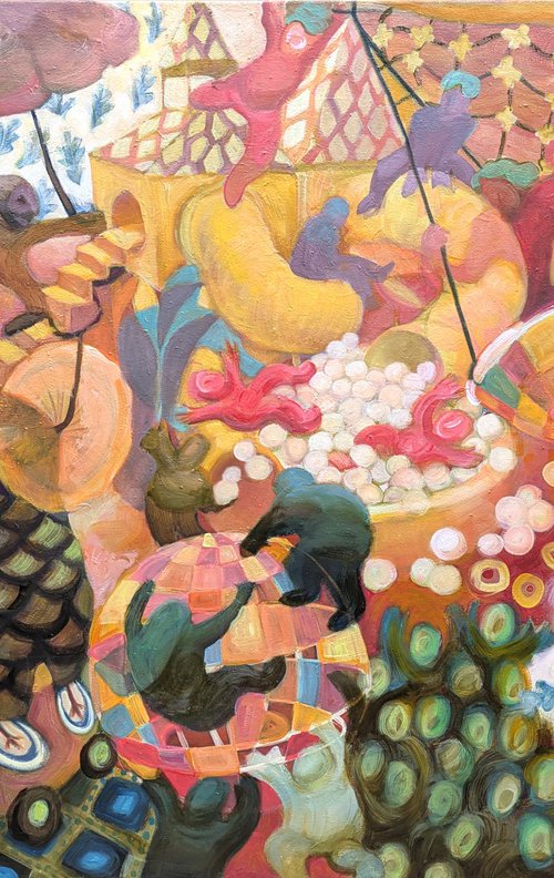 A Family on the playground by Egle Colucci