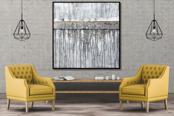 Live In The Moment- XL LARGE,  TEXTURED ABSTRACT ART – EXPRESSIONS OF ENERGY AND LIGHT. READY TO HANG!