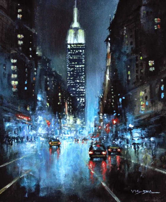 New York City in rainy night3