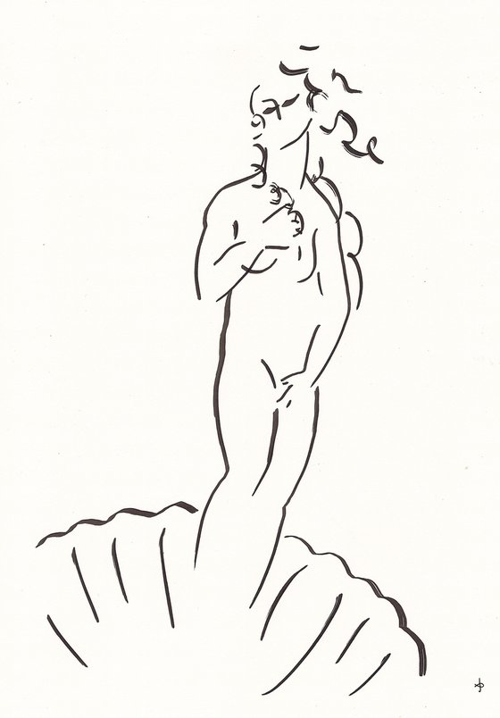 Blowing in the Wind - Hommage to Botticelli