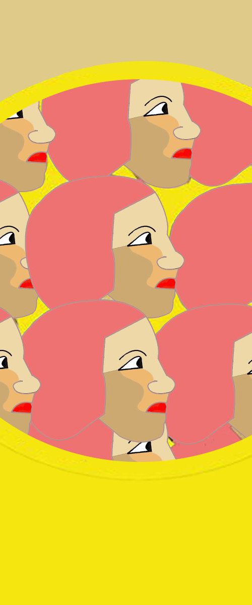 Pink ladies - pop art print by Artworks by Rina Mualem