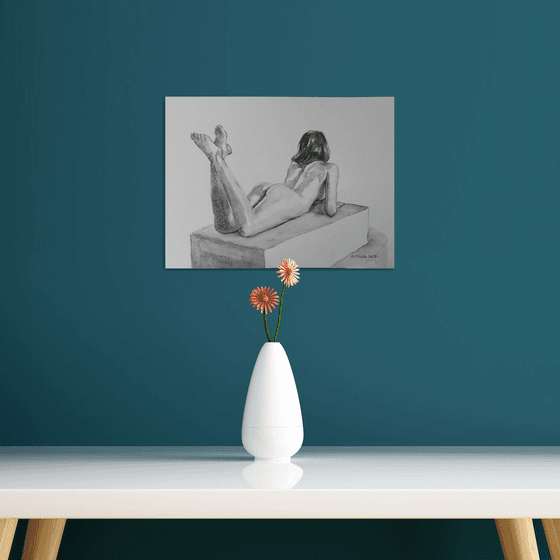 Seated female nude