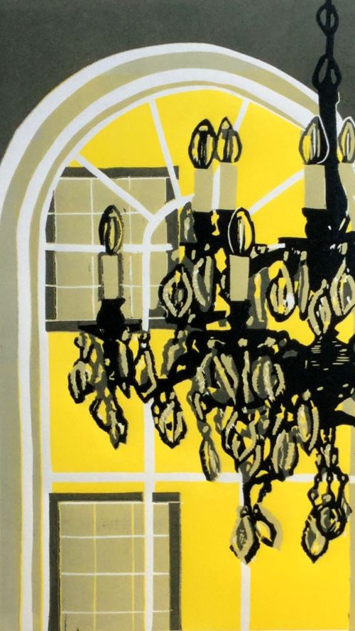 Chandelier at Bank House by Drusilla  Cole