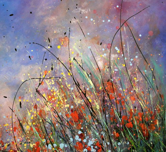 Fairy Tales - Large abstract landscape painting
