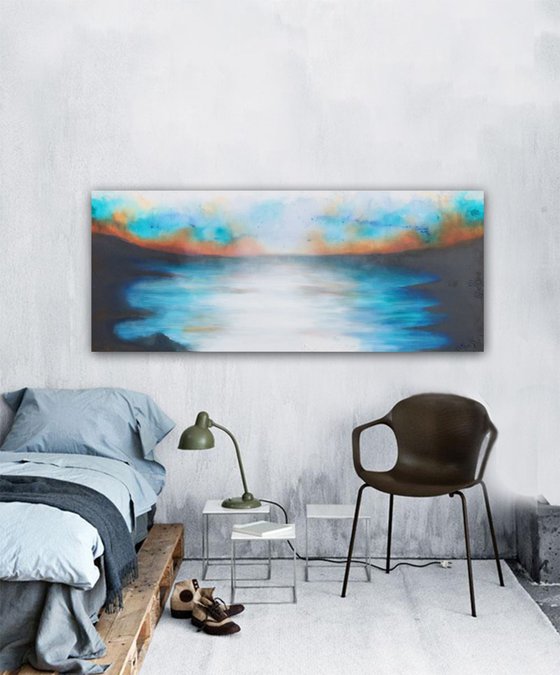 sunrise seascaping (150 x 60 cm )