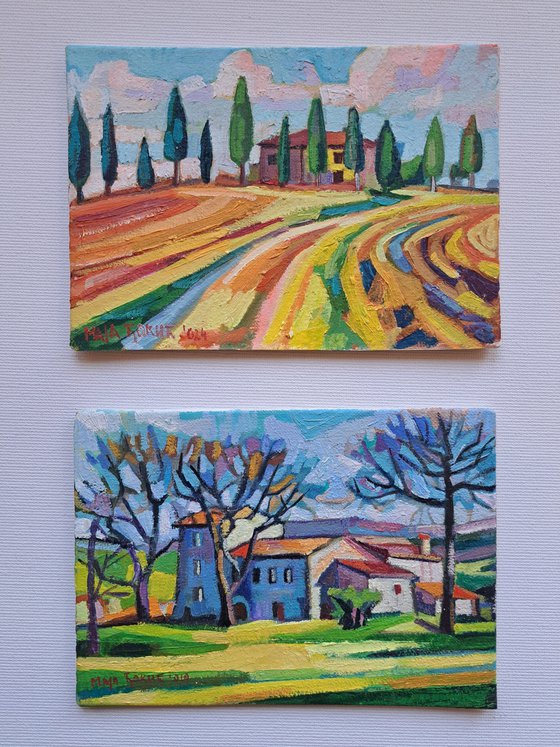 Set of two painings, 5