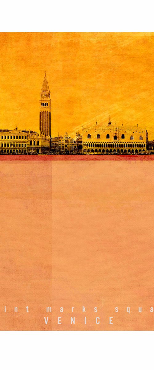 ST MARKS SQUARE VENICE by Adrian Bradbury