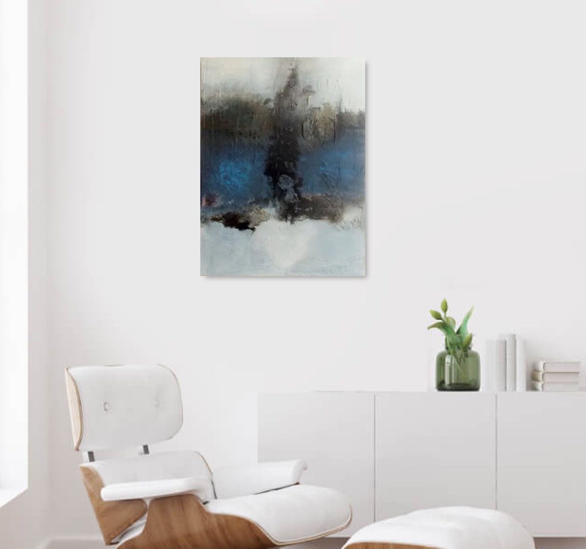 Expressive Abstract Painting By Christa Haack, 24 X 31, Inside Power 2, Original Artwork