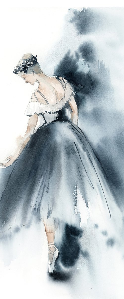 Ballerina in Blue n.7 by Sophie Rodionov