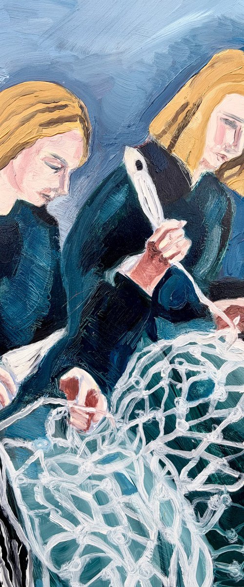 Sewing the Nets by Sarah Bale