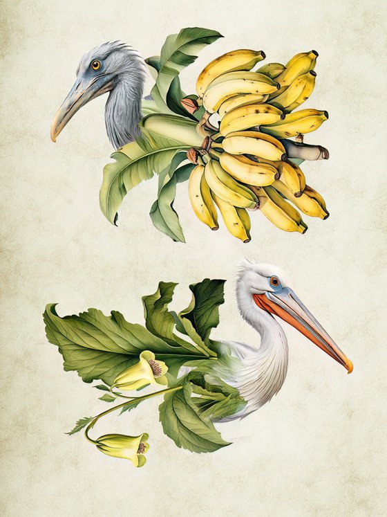 Botanical Pelicans