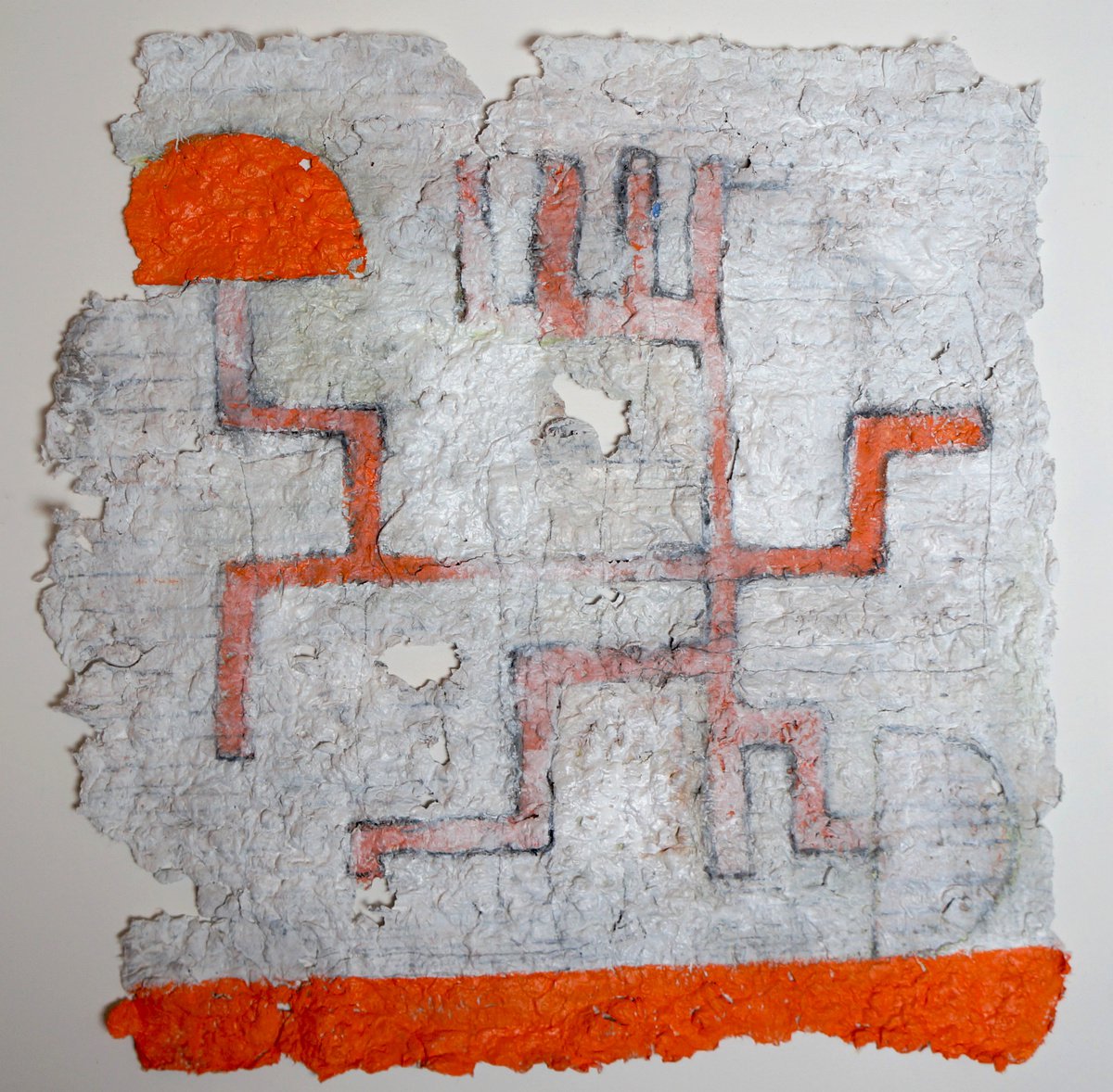 Geometric Abstract Painting By Anna Jannack, 12 X 12, Mind Shaping Xii, Original Artwork