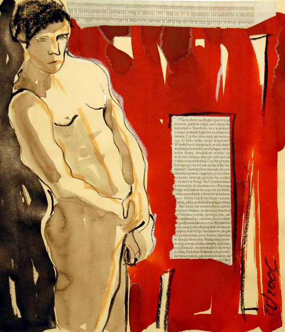 Standing Male Nude Collage