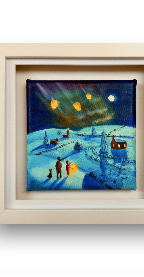 Winter northern lights by Gordon Bruce