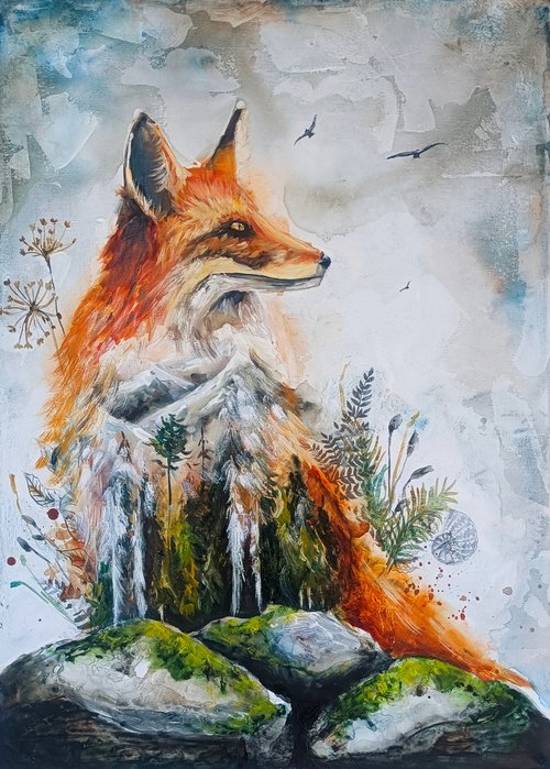 Fox Silhouette by Evgenia Smirnova