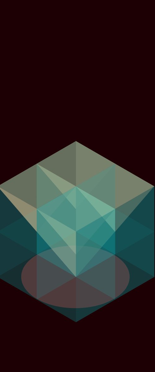 Trapped circle triangle square by David Gill