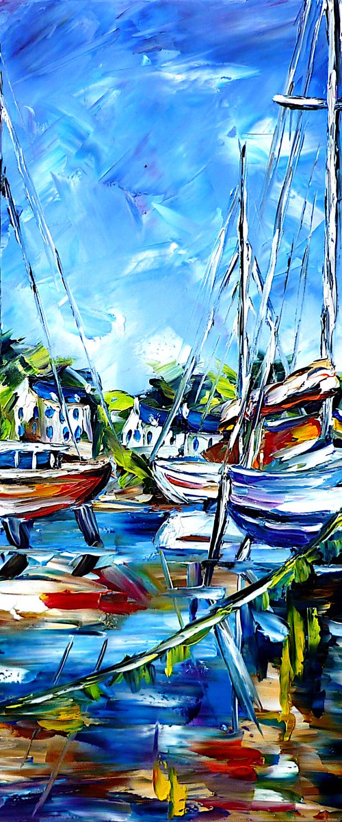 The Boats Of Brittany by Mirek Kuzniar