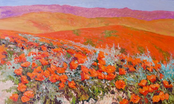 Valley of Poppies, California