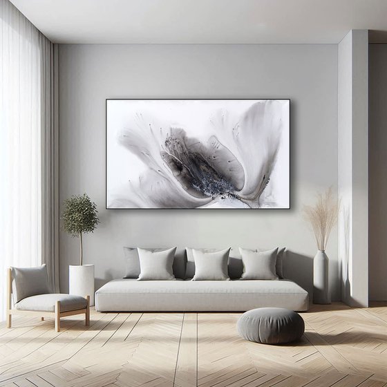 Nature 575 — Abstract Monochrome Surge