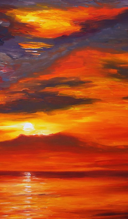 Romantic Evening Seascape M 1 by Peter Nottrott