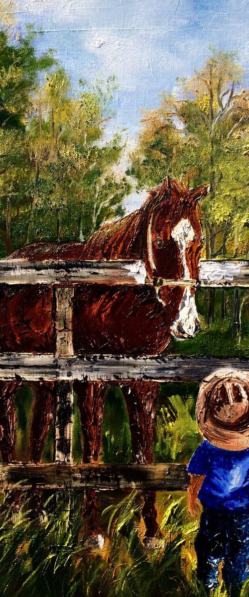 Little cowboy. Wall decor. Art. by Inna Montano