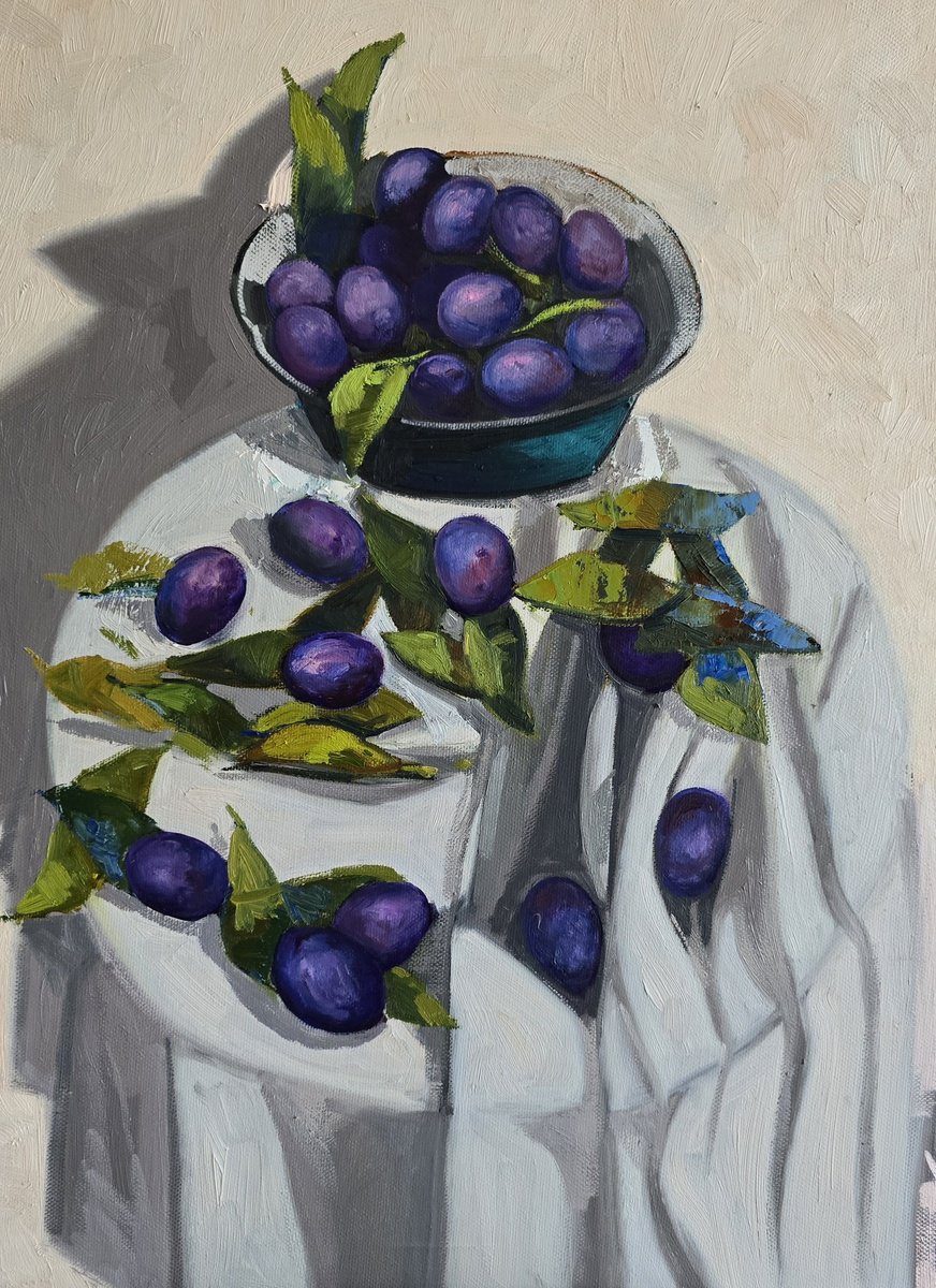 Shadows And Plums By Gulshaba Abbasova, 24 X 31, Artwork For Sale On Artfinder