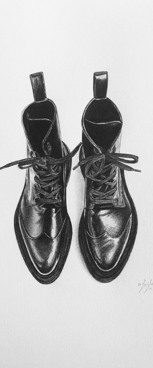 Boots drawing by Amelia Taylor