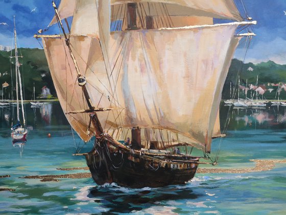 Golden masts