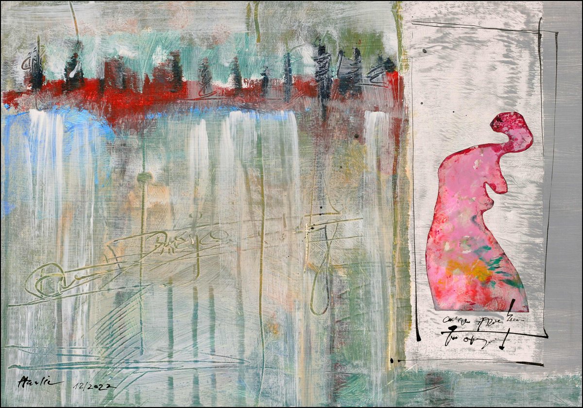 Acrylic Painting , A Woman