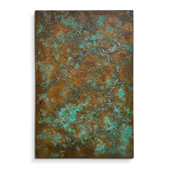 "Verdigris No. 1 " Copper Patina Wall Art