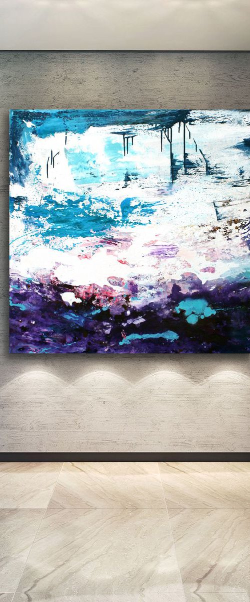 Norway, large abstract painting by Veljko  Martinovic