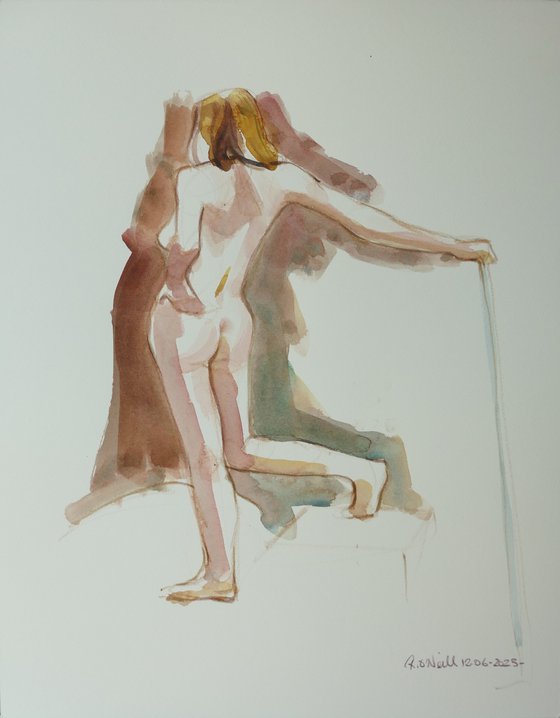 standing female nude