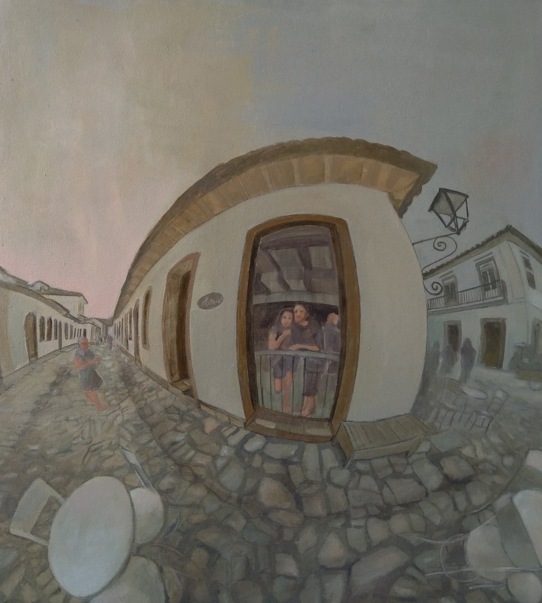 Impressionistic Cityscapes Oil Painting By Kamsar Ohanyan, 18 X 20", Rio De Janeiro, Original Artwork