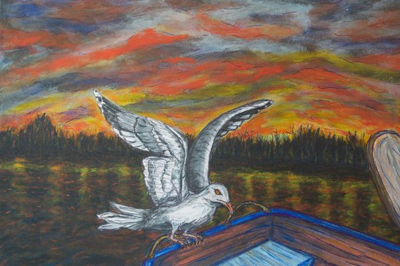 Sunset Over Pelican Lake