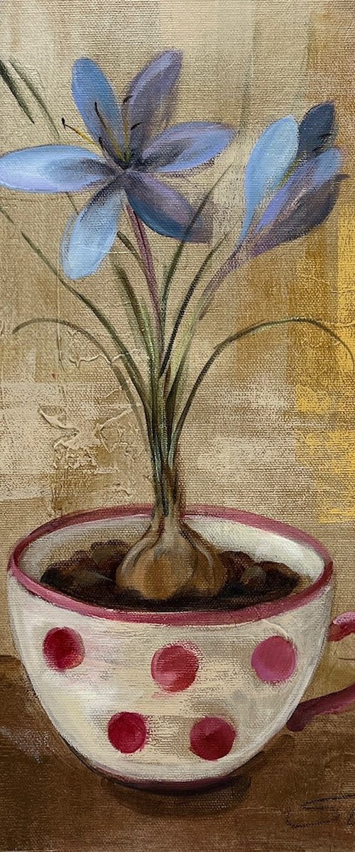 Crocus in a Teacup I by Silvia  Vassileva