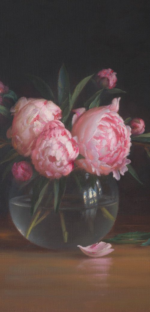 Peonies from an abandoned garden by Irina Trushkova