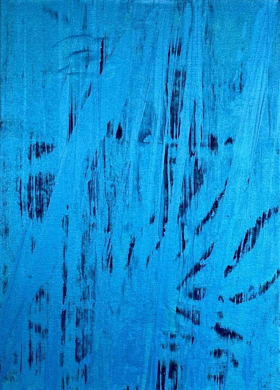 Hand-painted Blue Flow