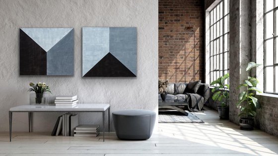 Diptych Geometric Shape