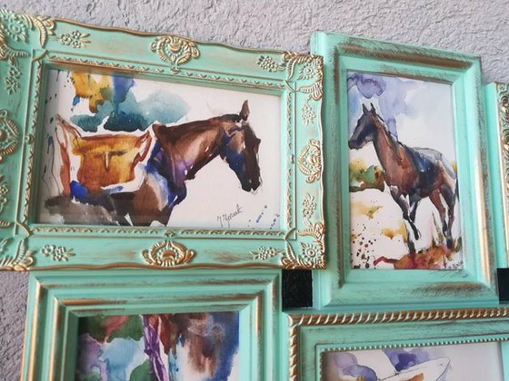GIFT IDEA/ Cowboy Mini Paintings
