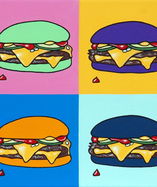 Cheeseburger in Different Colours by Steve White